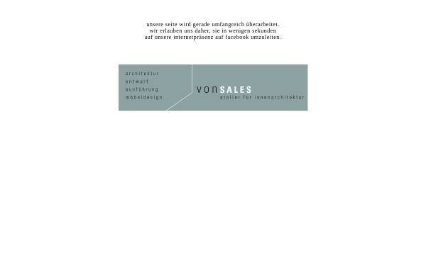 Vorschau von www.vonsales.com, Von Sales - Atelier für Innenarchitektur, Inh. Bruno Sales Müller