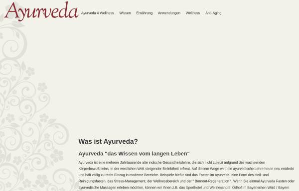 Vorschau von www.ayurveda-4-wellness.de, Ayurveda-4-Wellness