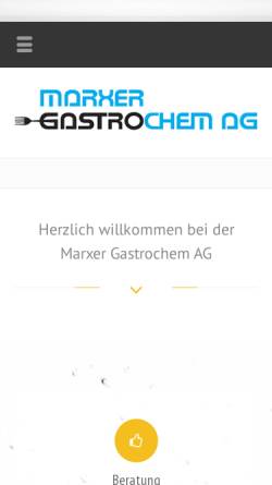 Vorschau der mobilen Webseite www.gastrochem.li, Marxer Gastrochem AG