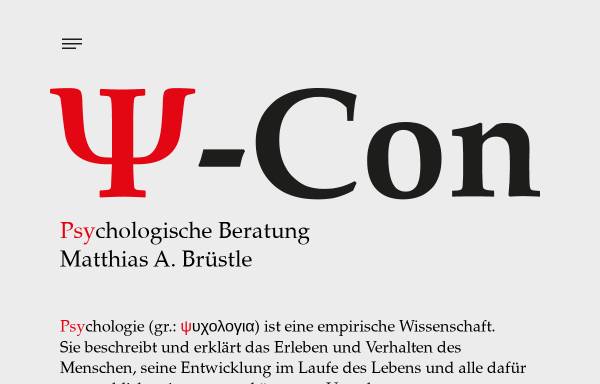 Vorschau von www.psycon.li, Psycon - Mag. Matthias A. Brüstle