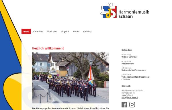 Vorschau von www.hmschaan.li, Harmoniemusik Schaan