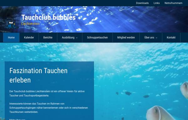 Tauchclub bubbles Liechtenstein