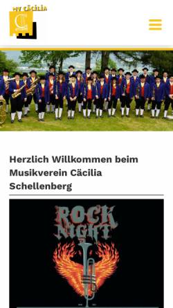 Vorschau der mobilen Webseite www.mvc-schellenberg.li, Musikverein Cäcilia Schellenberg