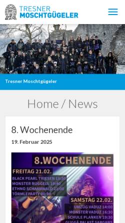 Vorschau der mobilen Webseite www.moschtguegeler.li, Tresner Moschtgügeler