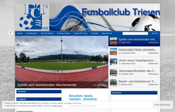 Vorschau von www.fctriesen.li, FC Triesen