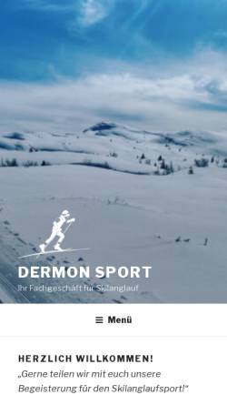 Vorschau der mobilen Webseite dermonsport.li, Dermon Sport AG