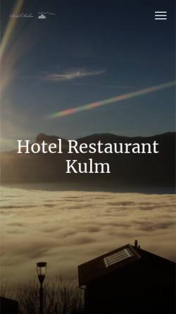 Vorschau der mobilen Webseite www.hotelkulm.li, Hotel Restaurant Kulm - Familie Schädler