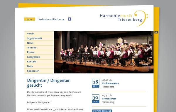 Vorschau von www.hmtbg.li, Harmoniemusik Triesenberg