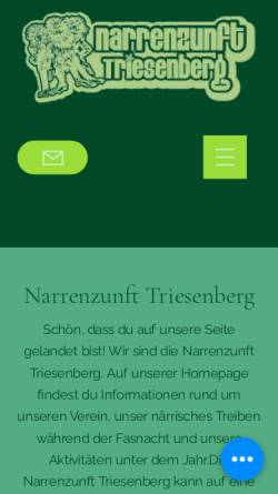 Vorschau der mobilen Webseite www.narrenzunft.li, Narrenzunft Triesenberg