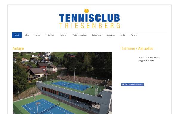 Vorschau von www.tctriesenberg.li, Tennis Club Triesenberg
