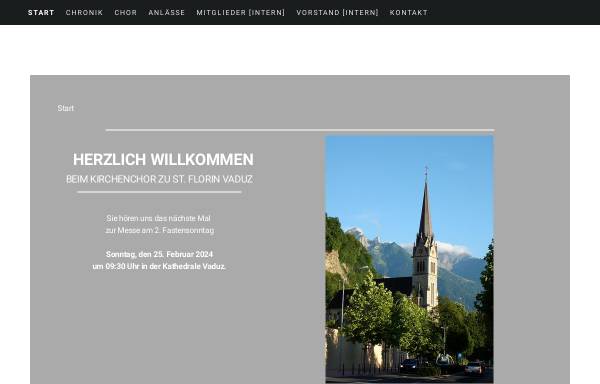Kirchenchor zu St. Florin Vaduz