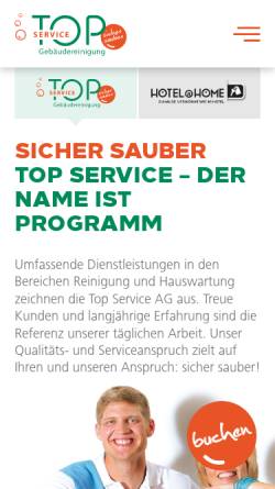 Vorschau der mobilen Webseite www.the-topservice.com, TSV-Top Service AG
