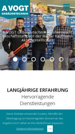 Vorschau der mobilen Webseite www.vogt-ag.li, A.Vogt AG