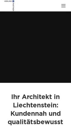 Vorschau der mobilen Webseite verling.li, Verling und Partner AG - Architekturbüro