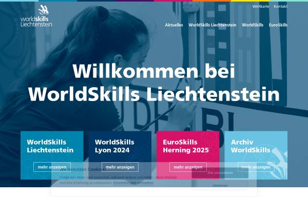 Vorschau von www.worldskills.li, Worldskills Liechtenstein - Agentur für Internationale Bildungsangelegenheiten (AIBA)