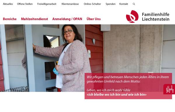 Vorschau von www.familienhilfe.li, Liechtensteinische Familienhilfen Spitex
