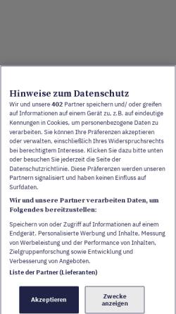 Vorschau der mobilen Webseite www.tagesanzeiger.ch, Das Fürstentum, die Schwulen und das Partnerschaftsgesetz - Tagesanzeiger.ch
