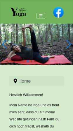 Vorschau der mobilen Webseite www.yogaaktiv.li, Yoga Aktiv - Inh. Ingeborg Jehle