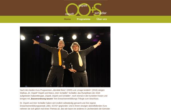 Vorschau von www.oos.li, OO+S - Ospelt, Ospelt und Schädler