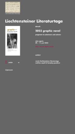 Vorschau der mobilen Webseite www.lielit.li, ArGe Liechtensteiner Literaturtage
