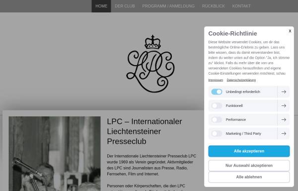 Vorschau von www.lpc.li, LPC Internationaler Liechtensteiner Presseclub