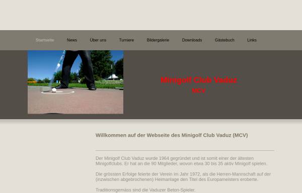 Vorschau von www.mcv.li, Minigolf Club Vaduz