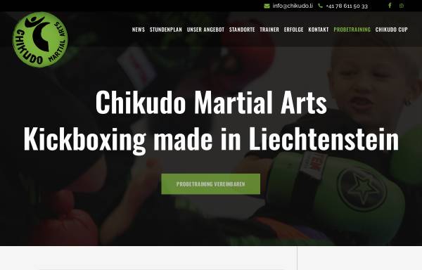 Vorschau von www.chikudo.li, Chikudo Martial Arts