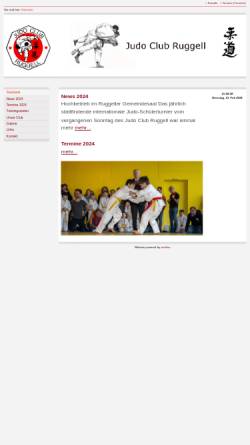 Vorschau der mobilen Webseite www.jcruggell.li, Judo Club Ruggell