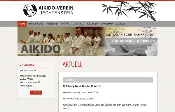 Vorschau von www.aikido-liechtenstein.li, Aikido-Verein Liechtenstein