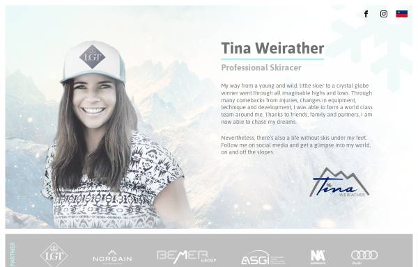 Vorschau von www.tina-weirather.com, Tina Weirather