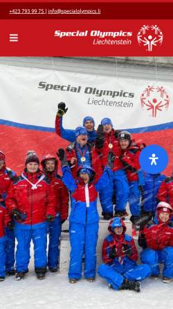 Vorschau der mobilen Webseite www.specialolympics.li, Special Olympics Liechtenstein (SOLie)