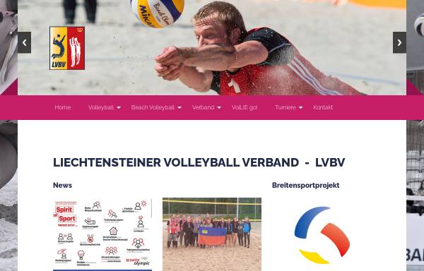 Vorschau von www.lvbv.li, Liechtensteiner Volleyballverband