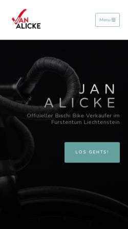 Vorschau der mobilen Webseite www.alicke.li, Kleinbusvermietung Jan Alicke