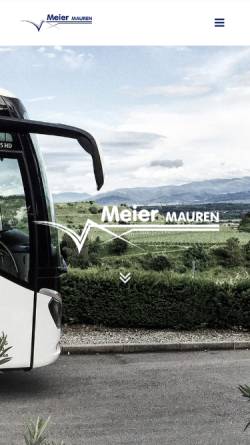 Vorschau der mobilen Webseite meiermauren.li, Adolf Meier Autoreisen und Transporte AG