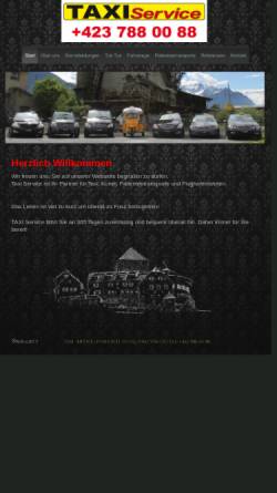 Vorschau der mobilen Webseite www.taxiservice.li, Taxi Service Batliner