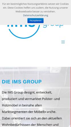 Vorschau der mobilen Webseite www.ims.li, IMS AG