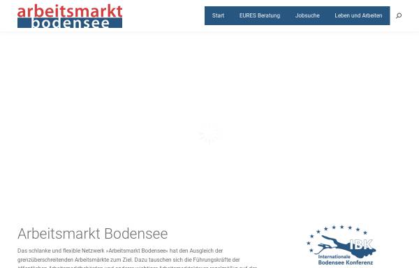 Vorschau von arbeitsmarkt-bodensee.org, EURES Bodensee - European Employment Services, Europäische Arbeitsmarktverwaltungen