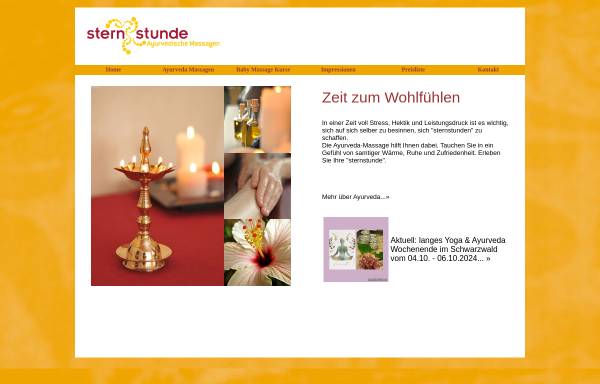 Vorschau von www.sternstunde-ayurveda.de, Sternstunde