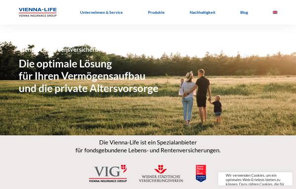 Vorschau von www.vienna-life.li, Vienna-Life Lebensversicherung AG