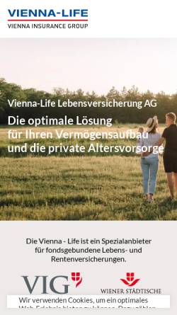 Vorschau der mobilen Webseite www.vienna-life.li, Vienna-Life Lebensversicherung AG
