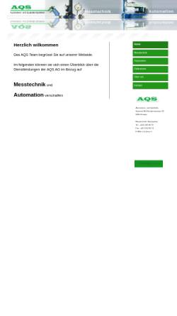Vorschau der mobilen Webseite www.aqs.li, Automation- und Qualitäts-Systeme AG