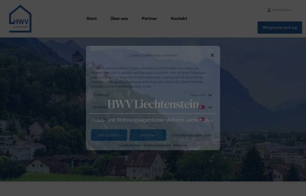 Vorschau von hwv.li, Haus- und Wohnungseigentümer-Verband Liechtenstein