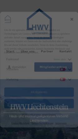 Vorschau der mobilen Webseite hwv.li, Haus- und Wohnungseigentümer-Verband Liechtenstein