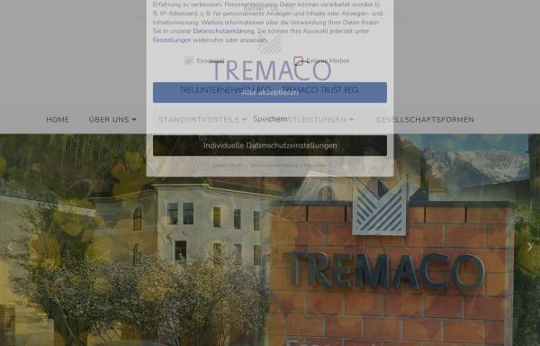 Vorschau von www.tremaco.li, Tremaco Treuunternehmen reg.