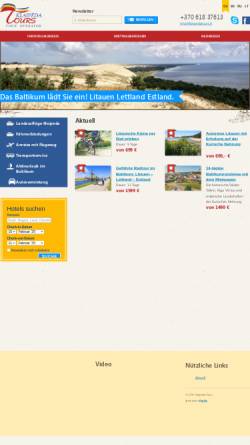 Vorschau der mobilen Webseite www.klaipedatours.de, Klaipeda Tours