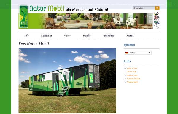 Natur Mobil, ein Museum auf Rädern