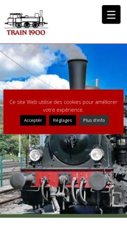 Vorschau der mobilen Webseite www.train1900.lu, Train1900 - AMTF, Association des Musée et Tourisme Ferroviaires