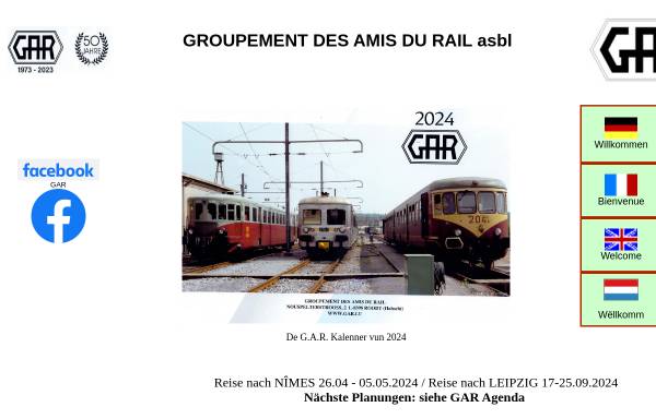 Vorschau von www.gar.lu, Groupement des Amis du Rail a.s.b.l.