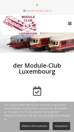 Vorschau der mobilen Webseite www.module-club.lu, Module Club Luxembourg a.s.b.l.