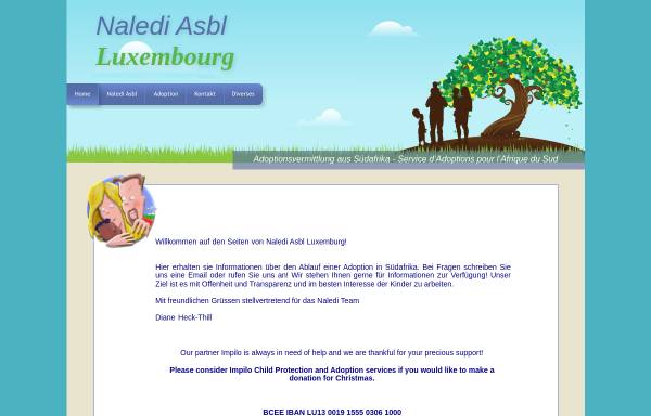 Vorschau von www.adoption.lu, Naledi Asbl Luxemburg - Diane Heck-Thill